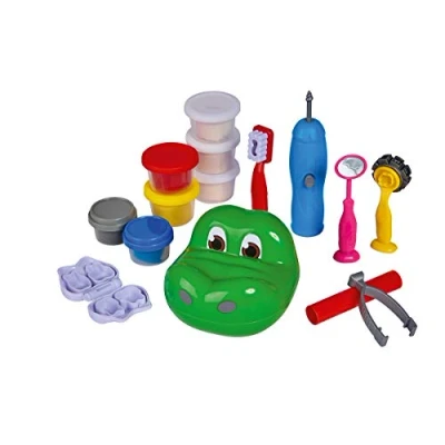 Image de Simba Art and Fun Kit de pâte à Modeler Crocodile Dentiste, 106324426, Multicolore
