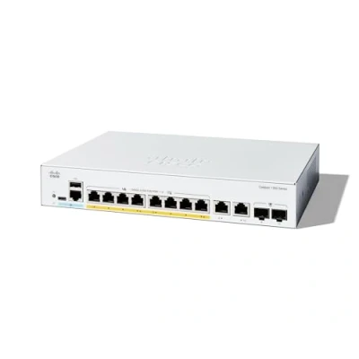 Image de Cisco Commutateur administrable Catalyst 1300 8FP 2G, 8 Ports GE, PoE complète, combinés 2x1GE, Garantie limitée à Vie (C1300 2G)