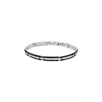Image de Lotus Style Bracelet, Homme, Taille: 22, Silberfarben/schwarz