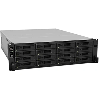 Image de Synology RackStation RS4021XS+ serveur de stockage Rack (3 U) Intel® Xeon® D 1541 16 Go DDR4 Noir Neuf