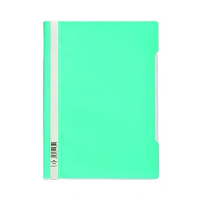 Image de Durable 252320 Lot de 25 Chemise à Lamelles Format A4 Couverture Transparente Dos Opaque Turquoise