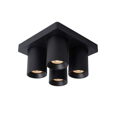 Image de Lucide Nigel spot en saillie 20 x 11,3 cm 4 5W dimmable incl. dim to warm noir