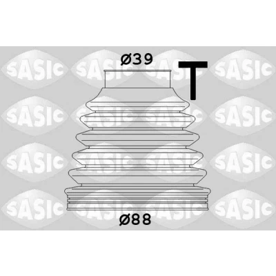 Image de SASIC 1900027 Soufflet De Cardan Essieu avant, côté roue Thermoplastique CITROËN: C5 III Break, 3, II 5 portes
