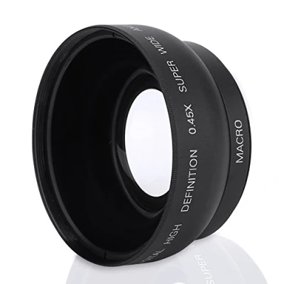 Image de Goshyda Objectif Grand Angle de Conversion 52mm 0.45x pour Appareil Photo Macro Universelle pour/pour/pour/pour Minolta/pour Pansonic/pour/pour