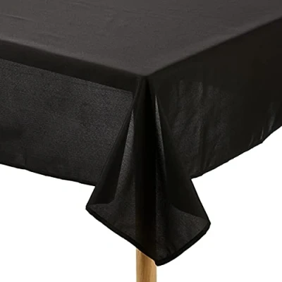Image de Soleil d&#039;ocre, Alix Nappe Rectangle Anti tâches, Polyester, Noir, 140x240 cm