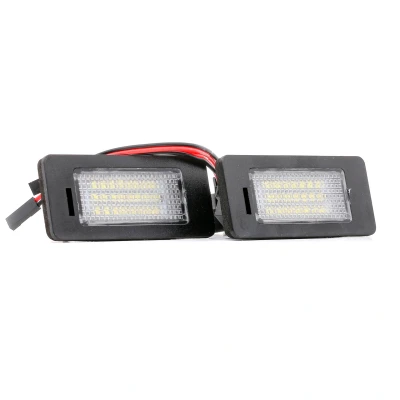 Image de NTY ELP AU 001 Eclairage De Plaque d&#039;Immatriculation LED gauche, droit avec ampoule AUDI: TT Coupe, A4 B8 Avant, A1 3/5 portes