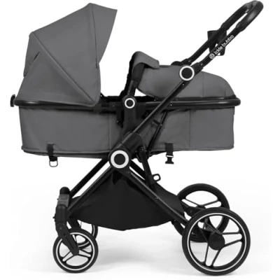 Image de Ickle Bubba Atom Système de voyage tout en un i Size avec base Isofix (Cirrus) Gris graphite