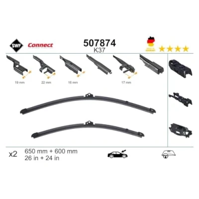 Image de Balai d&#039;essuie glace Swf 507874 avant plat avec spoiler MERCEDES BENZ: Sprinter 3.5 T Van, 3 Van