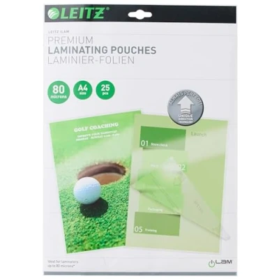 Image de Leitz A4 (ILAM 74790000) 2 x 80 microns Pochette à plastifier