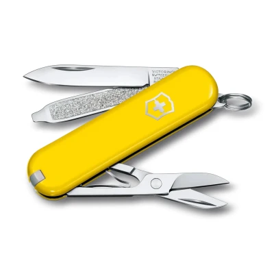 Image de Victorinox, Classic SD, Couteau de Poche Suisse, Multifonction, Léger, 7 Fonctions, Petite lame, Lime à ongles, Tournevis 2,5 mm