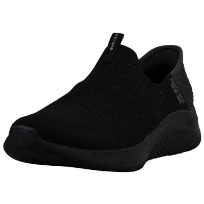 Image de Skechers Baskets Ultra Flex 3.0 Smooth Step pour femme, Noir, 9 Wide