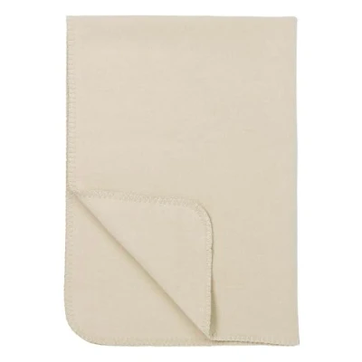 Image de Meyco Couverture pour bébé Unie (100% Coton, particulièrement Douce et à séchage Rapide, été Hiver, fabriquée en Allemagne, Accessoire bébé, 75 x 100 cm), Sable