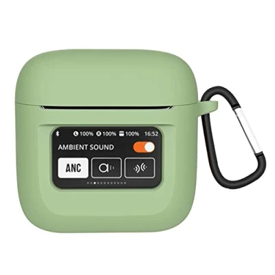 Image de GIOPUEY Étuis Compatible avec JBL Tour Pro 2, Coque Silicone, Poids léger, Antichoc, Portable Vert