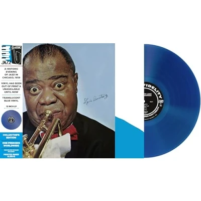 Image de The Definitive Album by Louis Armstrong 30cm Bleu [Import]