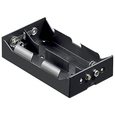 Image de GOOBAY Boitier pour 4 Piles D (Mono) Push Button Terminal 9V