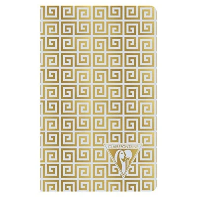 Image de Clairefontaine 193086C Un carnet piqué cousu fil Neo Deco 48 pages ivoire 7,5x12 cm 90g lignées, couverture carte pelliculée, motif &quot;Collection Printemps Été&quot; aléatoire
