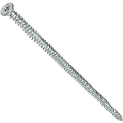Image de AERZETIX C48390 Lot de 20 Vis d&#039;ancrage direct pour béton Ø7.5x212mm tête fraisée conique à empreint étoile T30 fixation directe sans cheville