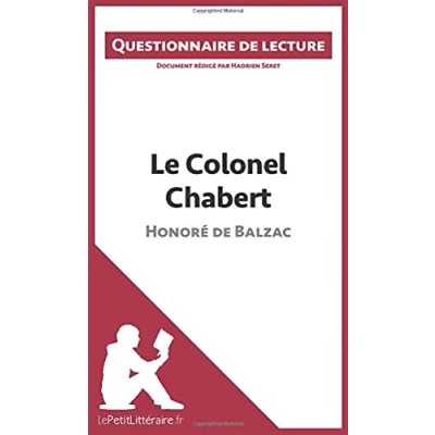 Image de Le Colonel Chabert de Balzac: Questionnaire lecture