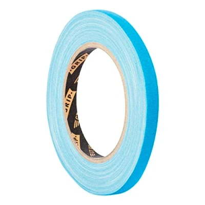 Image de GRIP Eventbasics GT PRO Spike Tape Ruban en tissu Bleu fluo 10 mm x 25 m