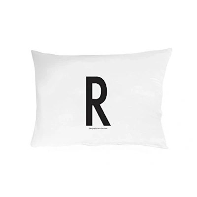 Image de Design Letters taie d&#039;oreiller, 70cm x 50cm (Blanc) R 100% Coton, Disponible de A à Z, Doux, y Compris Une Fermeture glissière pour Belle