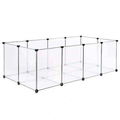 Image de Parc pour Enclos Lapin Interieur, Stylo Clôture modulable Portable en Plastique Lapin, Hamster, Chiot, Cochon,Enclos Cochon d&#039;Inde (CP384893_01)