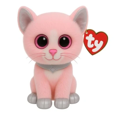 Image de Ty Beanie Buddy Fiona CAT 24CM Peluche pour enfants, Taille: One Size, Multicoloured
