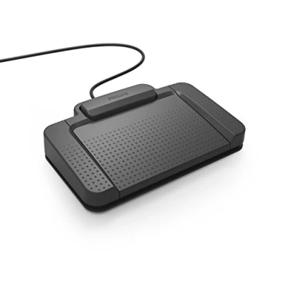 Image de Philips ACC2310 Pédale de Commande, USB Interrupteur à Pied Design 3 Pédale, Plug et Play, sans Logiciel, Anthracite