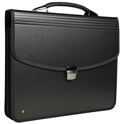Image de Exacompta Réf. 59144E 1 Exabag valisette avec poignée Exactive en polypropylène dos 60 mm 2 compartiments dimensions 36 x 30 8 cm pour A4 couleur noir