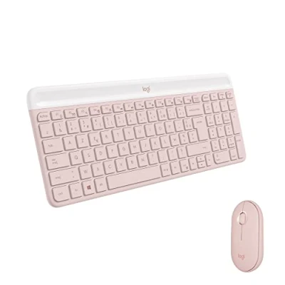 Image de Combo Clavier et Souris sans Fil LOGITECH MK470 Ultra Silencieux Compact 2,4 GHz