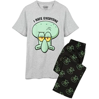 Image de SPONGEBOB SQUAREPANTS Masculins Pyjamas Adultes Squidward pjs M