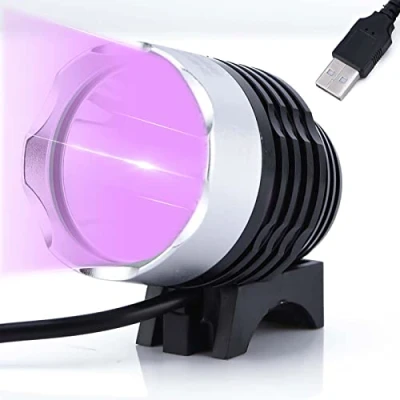 Image de 5V 10W Alimenté par USB, Lampe de Poche UV LED Ultra Violette pour le Durcissement la Colle UV, 3 Modes Réglables, Outil Réparation Téléphone Portable à Impression 3D, Détecteur Taches D&#039;u