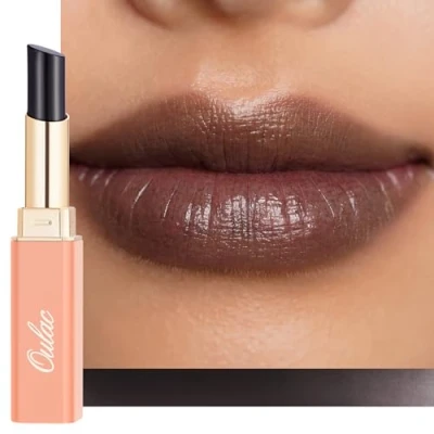 Image de OULAC Rouge à lèvres, noir transparent, avec soin hydratant durable, texture crémeuse et légère, pour des lèvres souples, juteux brillant, facile appliquer non adhésif, végétalien 27