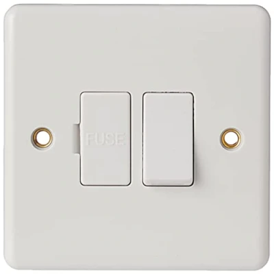 Image de Knightsbridge CU6300 Unité d&#039;éperon à fusible bord incurvé 13 A Blanc