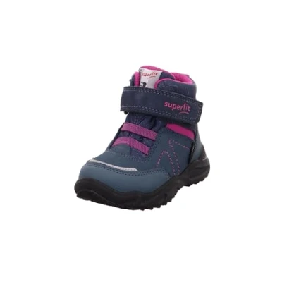 Image de Superfit Garçon Fille Glacier Gore Tex à Rembourrage Chaud Après Ski, Bleu/Rose 8030, 22 EU Large