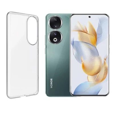Image de JUANIO Coque de Protection pour Honor 90 5G 6.7&quot; REA AN00, NX9 Souple Silicone Transparente