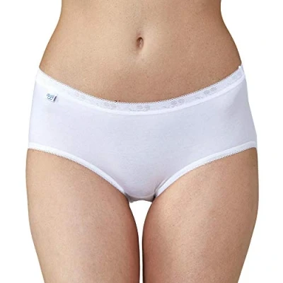 Image de Sloggi Femme Basic+ Midi 2p Boxeur Ajusté, Blanc, 44 EU