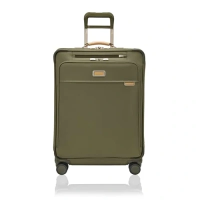 Image de Briggs &amp; Riley Valise Extensible à 4 Roues pivotantes, Vert Olive, Medium 66cm, Carreaux Moyens