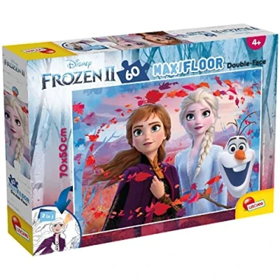 Image de Lisciani Puzzle DF Supermaxi 60 2 Disney Frozen LA Reine des NEIGES Recto/Verso Pieces 72286, Multicolore