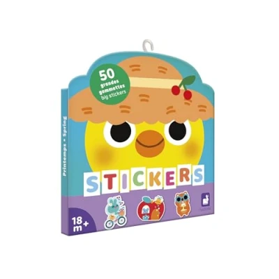Image de Janod 50 Grandes Gommettes pour Enfants Dès 18 Mois Formats 7x8cm Stickers Autocollants Thème Jardin Pré découpées Faciliter la Préhension Développement Créativité J09187