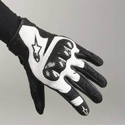 Image de Alpinestars Gants Moto SMX 1 Air V2 Gloves Black White, Noir/Blanc, L