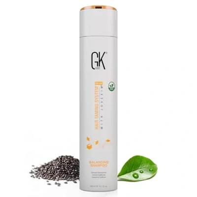 Image de GK HAIR Global Keratin Balancing Shampoo (300ml/10.1 Fl Oz) pour le nettoyage en profondeur des cheveux gras et colorés, restaure les niveaux de pH, élimine impuretés hommes femmes