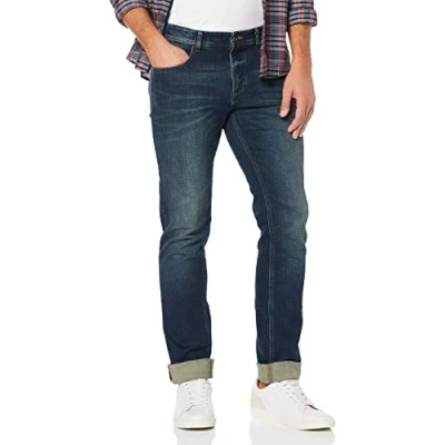 Image de Camel Active 5 Pocket Houston Jean Droit, Bleu , 52W / 32L Homme