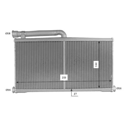 Image de NRF 54206 Radiateur de Chauffage avec matériel construction AUDI: A6 C6 Avant