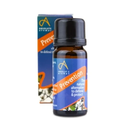 Image de Absolute Aromas Mélange d&#039;Huiles essentielles Prevention 30 ml avec des huiles 100% pures et naturelles d&#039;arbre à thé, de cajeput, Ravensara autres pour défendre protéger