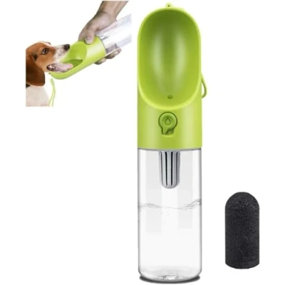 Image de PETKIT Eversweet Distributeur d’Eau, One Touch Bouteille pour Chien de Voyage,BPA Free,Antibactérienne,400ml(Vert)