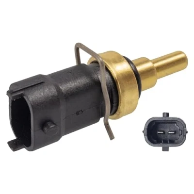 Image de FEBI BILSTEIN 107538 Sonde de Température Liquide Refroidissement noir avec ressort retenue, joint d&#039;étanchéite