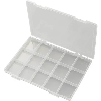 Image de Boîte DE rangement séparations fixes TRU COMPONENTS EKB 103 1566890 (L x l h) 285 209 23 mm Nombre compartiment BOITE
