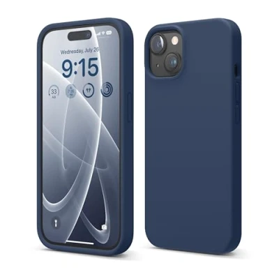 Image de elago Coque en Silicone Liquide Compatible avec iPhone 15, de qualité supérieure, Protection intégrale [Structure à 4 Couches Anti Choc], Doublure Microfibre Douce Rayures