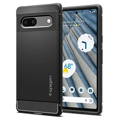 Image de Spigen Rugged Armor TPU Back Cover Noir Google Pixel 7A