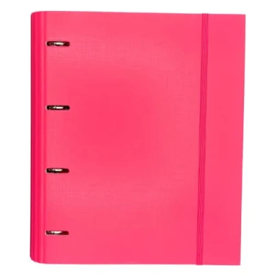 Image de Raylu Paper classeur 4 anneaux con 5 intercalaires de couleurs et recargas 100 hojas A4 90 g quadrillage x mm, 30 système roulé (rose foncé)